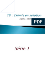 Chimie en Solution TD