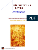 El Espiritu de Las Leyes - Montesquieu