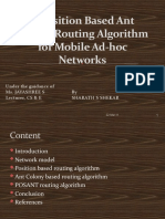 A Position Based Ant Colony Routing Algorithm For Mobile Ad-Hoc Networks