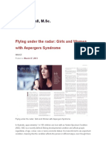 Flying Under the Radar_ Girls and Women With Aspergers Syndrome _ Tania a. Marshall, M.sc