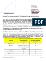 Annual Ammonia Inspection / Mechanical Integrity Inspections