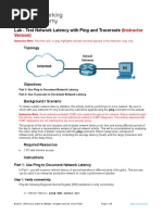 17.4.6 Lab - Test Network Latency With Ping and Traceroute - ILM