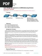 11.10.2 Lab - Design and Implement A VLSM Addressing Scheme - ILM