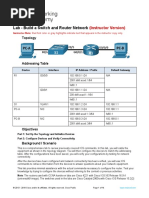 10.4.4 Lab - Build A Switch and Router Network - ILM