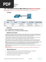 7.2.7 Lab - View Network Device MAC Addresses - ILM