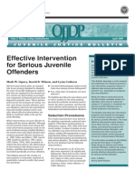 Effective Treatments For Juvenile Offenders