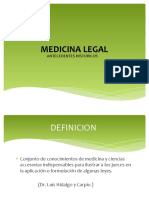 1.- Antecedentes Medicina Legal 2019
