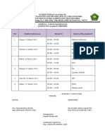 Jadwal Ujian Madrasah