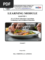 Learning Module: Quarter 1 K To 12 Basic Education Curriculum Technology and Livelihood Education