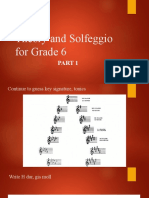 Theory and Solfeggio For Grade 6