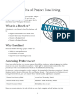 3 Main Benefits of Project Baselining: What Is A Baseline?