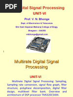 Digital Signal Processing: Unit-Vi