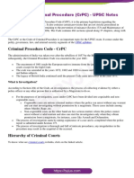 Code of Criminal Procedure (CRPC) - Upsc Notes