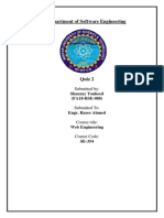 Department of Software Engineering: Shanzay Touheed (FA18-BSE-088)