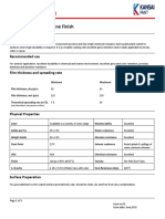 Technical Data Sheet: Kan-SUPRA Polyurethane Finish