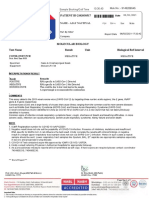 Test Name Result Unit Biological Ref Interval Molecular Biology