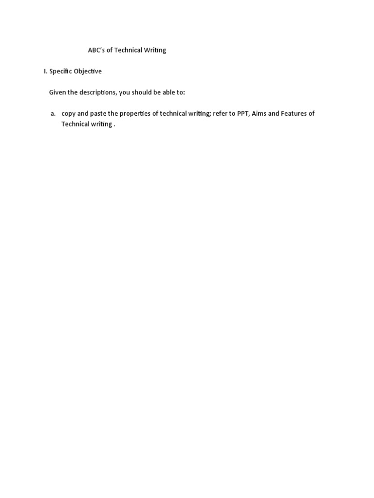 ABCs of Technical Writing Explained | PDF | Human Communication ...