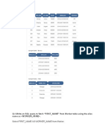 Q-1.Write An SQL Query To Fetch "FIRST - NAME" From Worker Table Using The Alias Name As