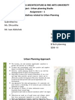 Jawaharlal Nehru Architechture & Fine Arts University Subject: Urban Planning Studio Assignment - 1 Topic: Guidelines Related To Urban Planning