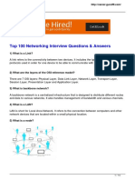 Top 100 Networking Interview Questions