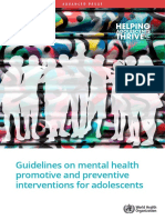 Guidelines On Mental Health Promotive
