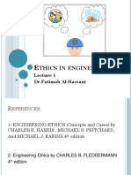 Thics IN Engineering: DR - Fatimah Al-Hassani