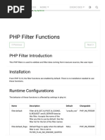 PHP Filter Functions