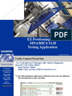 EZ Positioning With Sinamics S120 Testing Application