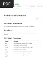 PHP Math Functions