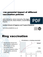 Impact of Ring, Mass Vaccination and Vaccine Delay on Ebola Outbreaks