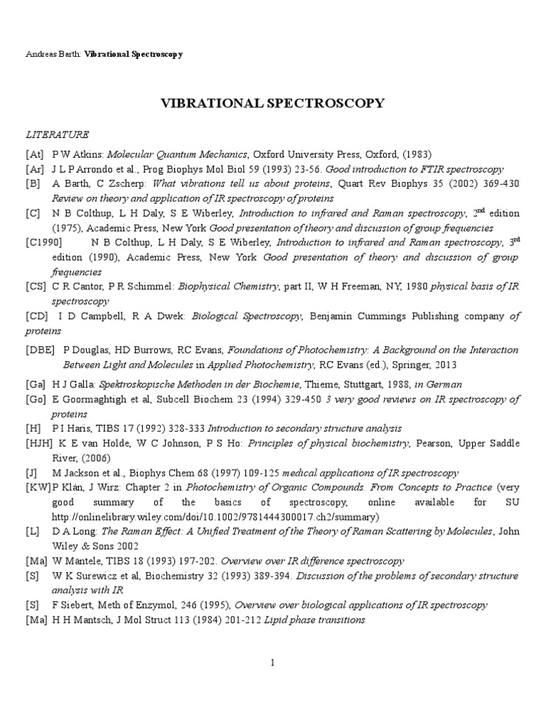 Vibrational Spectroscopy An Introduction to Infrared and Raman