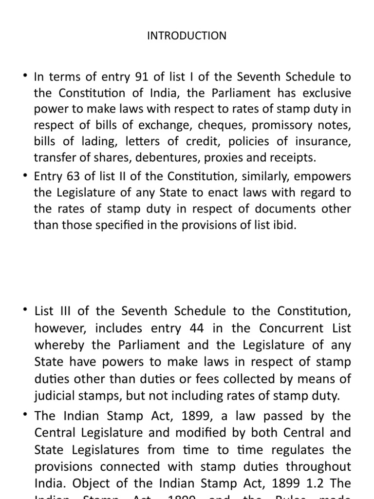 On Indian Stamp Act | Download Free PDF | Postage Stamp | Lease