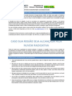 Cartilha Da CNEN Com Orientações A Brasileiros No Japão em Caso de Agravamento Da Questão Nuclear