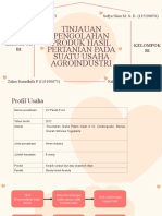 Tinjauan Pengolahan Produk Hasil Pertanian Pada Suatu Usaha Agroindustri