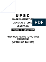 Main Examination General Studies (Paper-Iii) : Theme Security