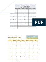 Calendário Fotográfico Sazonal