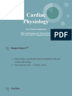 Cardiac Physiology: David Rendra Mahardika SMF Anestesiologi Dan Terapi Intensif FK UNUD/RSUP Sanglah Denpasar