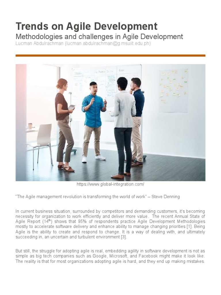 Trends On Agile Development | PDF | Agile Software Development ...