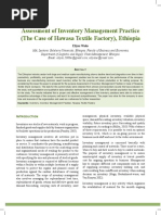 Assessment of Inventory Management Pract