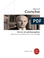 Vivre et philosopher (Biblio Essais t. 32288) by Marcel Conche, Lucile Laveggi 