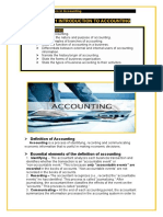 Chapter 1 Introduction To Accounting: ELE02-Special Topics in Accounting