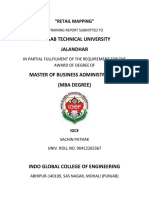 Punjab Technical University Jalandhar: "Retail Mapping"