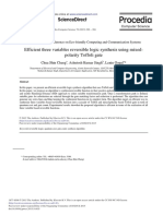 Efficient Three Variables Reversible Logic Synthesis Using Mixed-Polarity Toffoli Gate