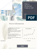 PMS at Hindustan Unilever LTD: Shubhangi Kesarwani Smrity Mishra Sreyashi Mukherjee