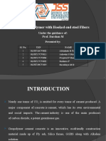 Title: Geopolymer With Hooked End Steel Fibers: Under The Guidance Of: Prof. Darshan M