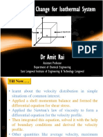 Equations of Change For Isothermal System