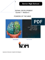 Personal Development Quarter 1-Module 5: Powers of The Mind