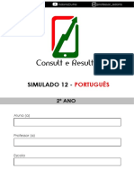 Simulado 12 - Português - 2º Ano (Blog Do Prof. Adonis)