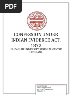 Confession Under Indian Evidence Act, 1872: Uil, Panjab University Regional Centre, Ludhiana