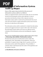 Process of Information System Audit